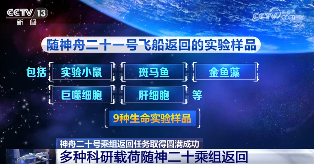 大批空间科学实验样品随神二十乘组返回 都有啥？108秒快速了解→