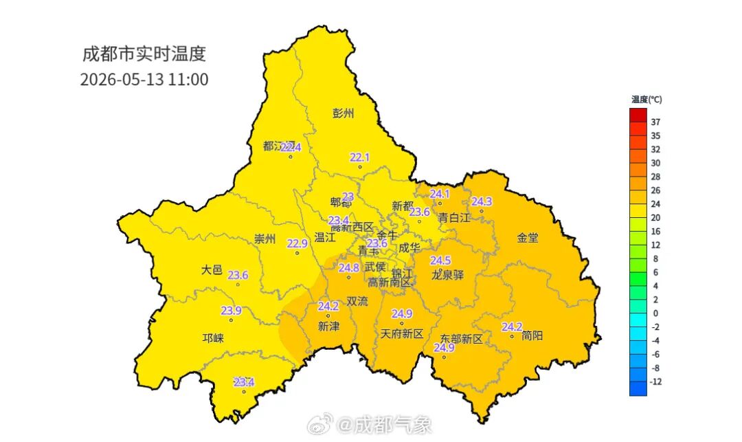 成都本周有望入夏