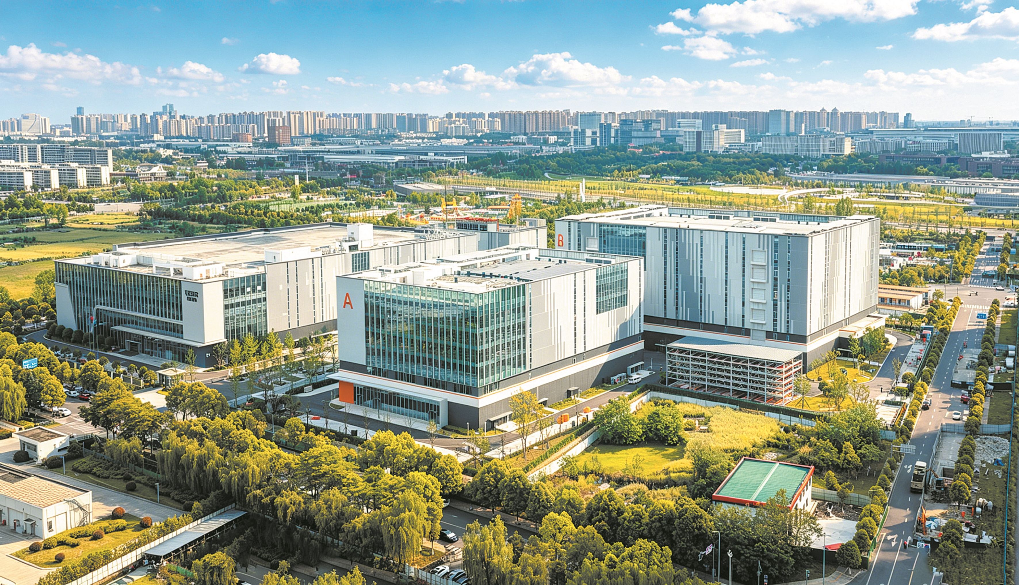 新型显示专业化科技园全面落成