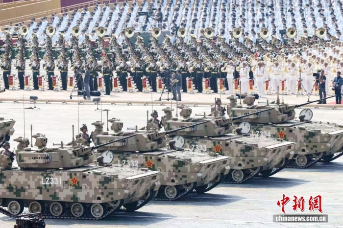 9月3日，纪念中国人民抗日战争暨世界反法西斯战争胜利80周年大会在北京天安门广场隆重举行。<a target='_blank' href='/'>中新社</a>记者 盛佳鹏 摄