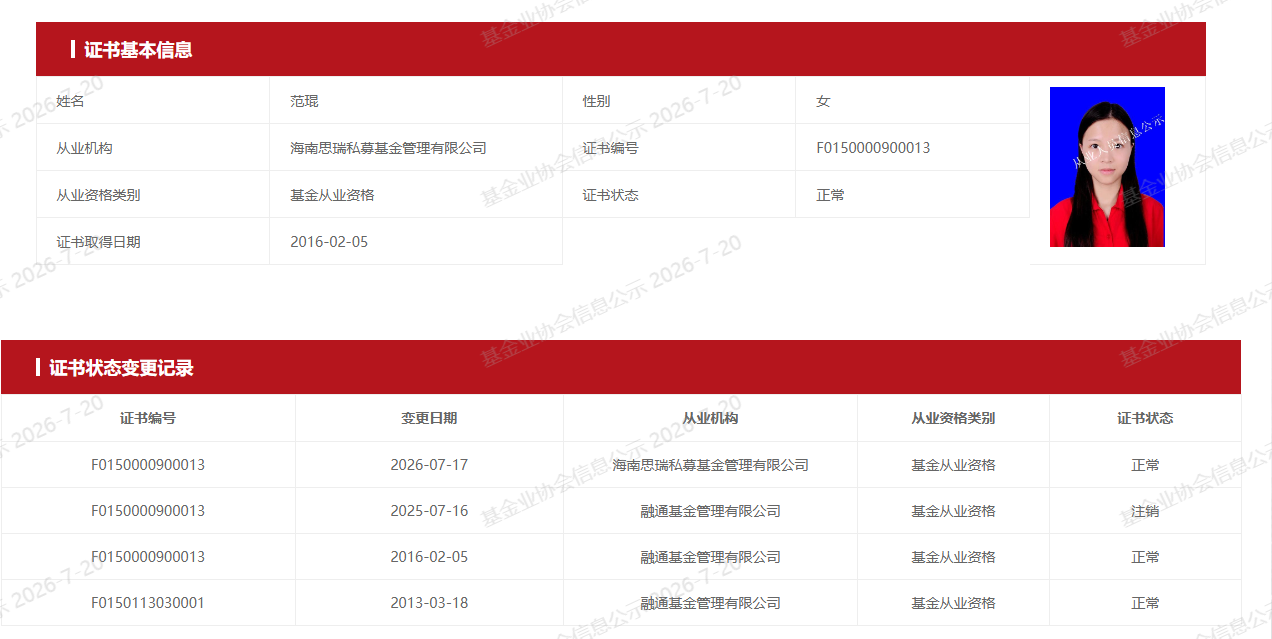 前公募百亿经理范琨加盟思瑞私募,出任首席研究官 wap 第1张-婴之杰 前公募百亿经理范琨加盟思瑞私募,出任首席研究官 (http://www.kingbaby.com.cn/) wap 第1张