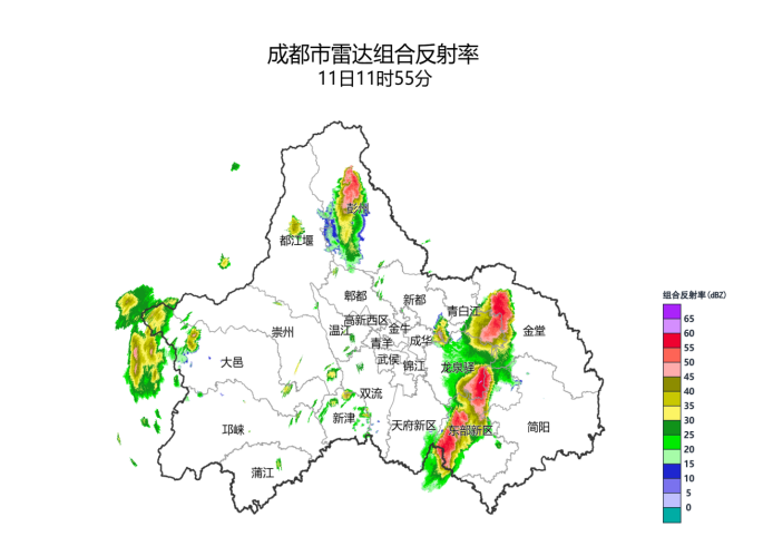 注意防范！成都这些地方有强对流天气