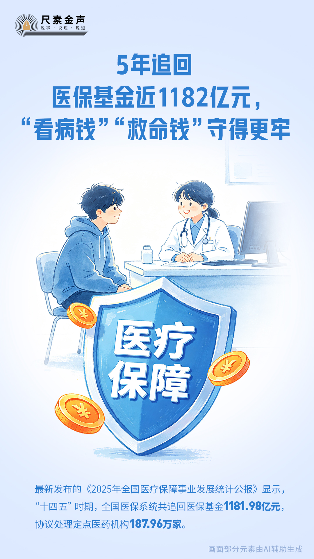 5年追回医保基金近1182亿元，“看病钱”“救命钱”守得更牢