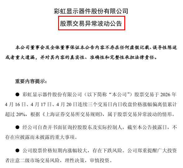 彩虹股份，罕见大涨背后 (http://www.photoreceiver.com/) 财经 第1张