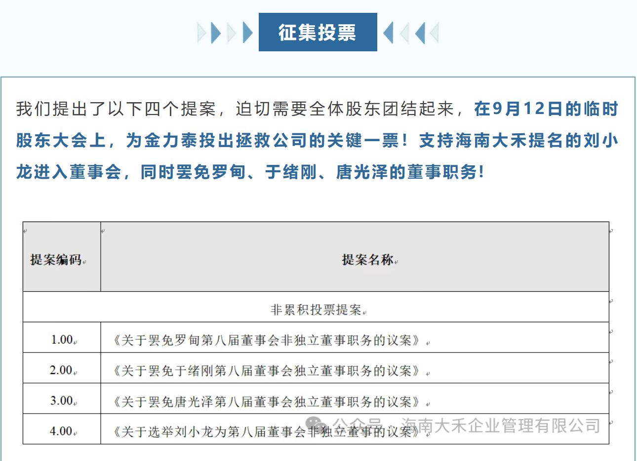 金力泰股权争夺战：谁将掌舵？