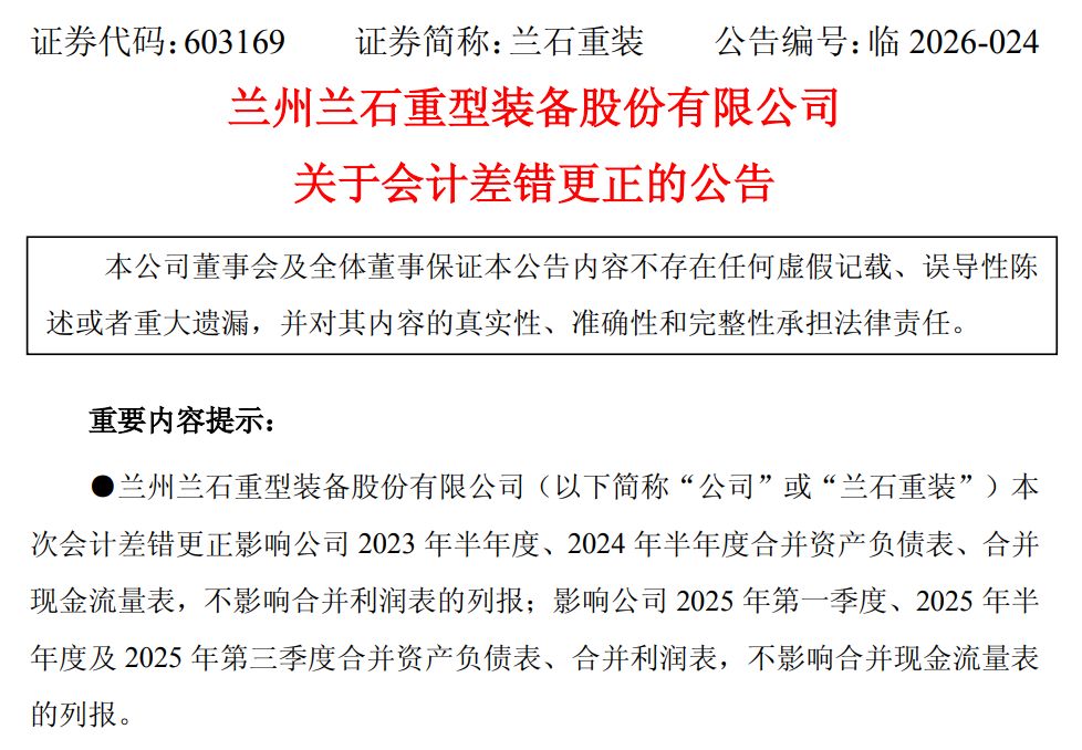 刚被重罚又遭监管谈话！兰石重装及三名高管因“追溯调账”再领《警示函》 (http://www.kingbaby.com.cn/) wap 第2张