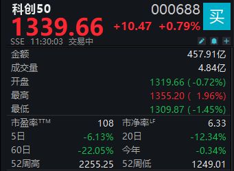 双创指数携手反弹，科创50半日上涨0.79% (http://www.kingbaby.com.cn/) wap 第1张