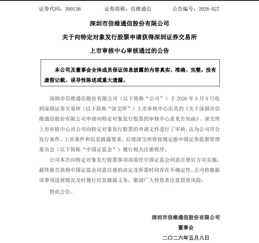 再融资新规显效：信维通信60亿元定增，仅21天快速通关！审核过会有这些看点⋯⋯ (http://www.photoreceiver.com/) newsx 第1张
