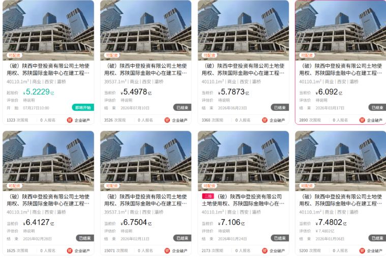 七次流拍，西安“双子塔”等不到接盘者 (http://www.kingbaby.com.cn/) wap 第1张