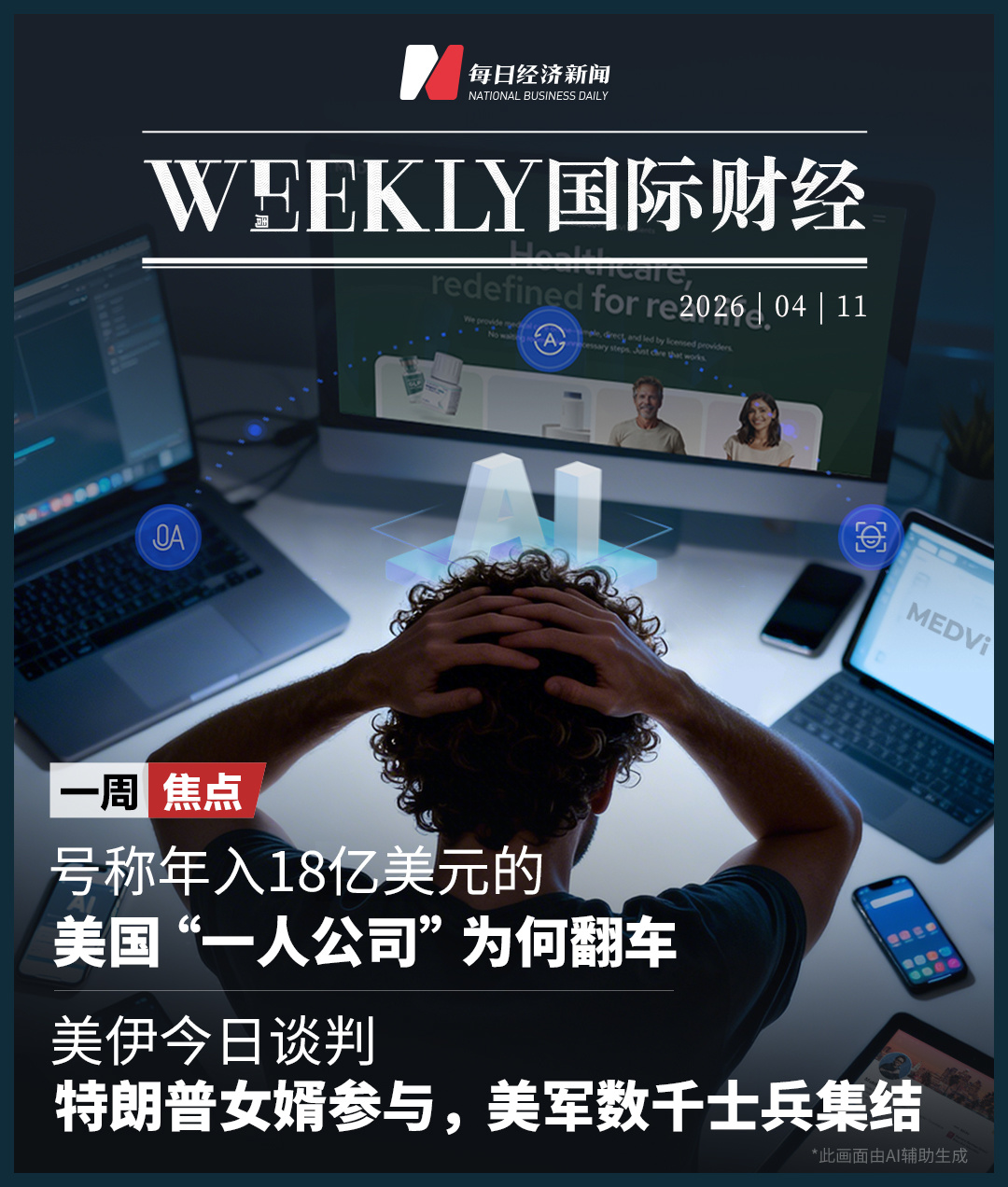 美伊谈判今日举行，伊朗开出两大条件；号称年入18亿美元的“一人公司”翻车；白宫敦促华尔街紧急测试Anthropic新模型；英特尔周涨23%创26年来最佳 | 一周国际财经 (http://www.paipi.cn/) wap 第1张