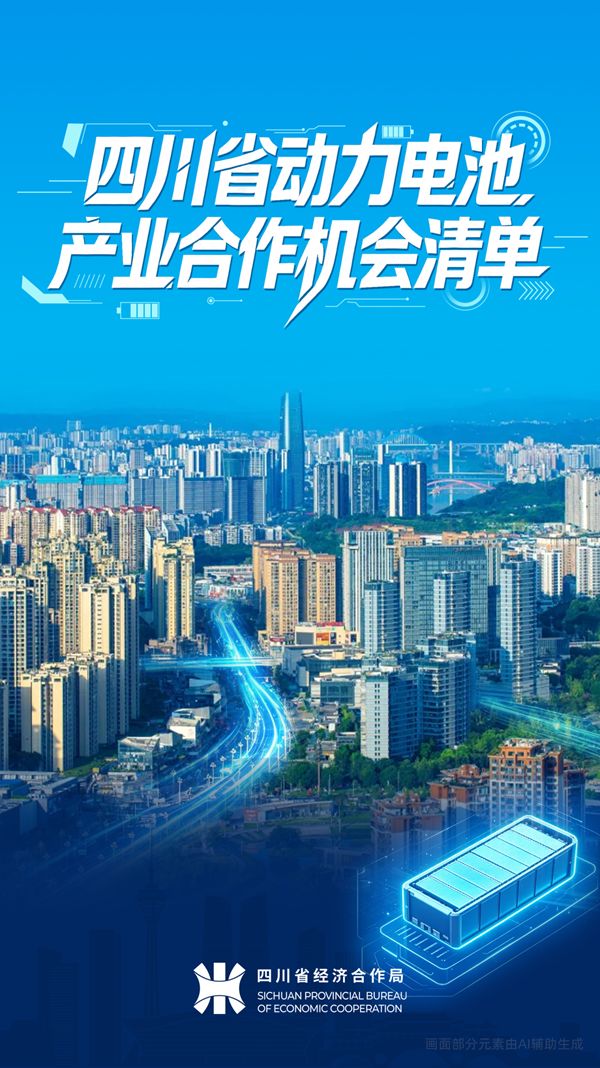 总投资超2300亿元！《四川省动力电池产业合作机会清单》发布