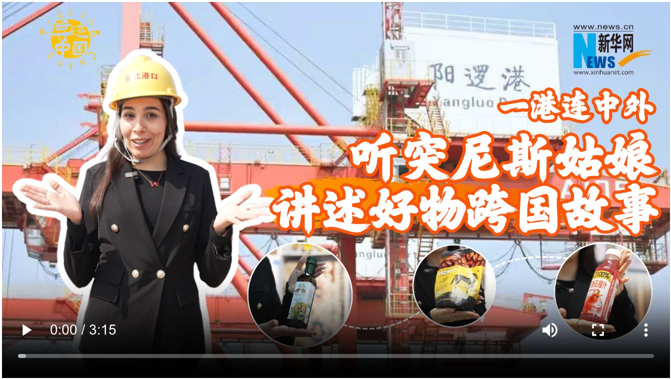 寻迹中国丨一港连中外，听突尼斯姑娘讲述好物跨国故事
