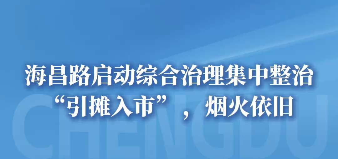 “引摊入市”，烟火依旧